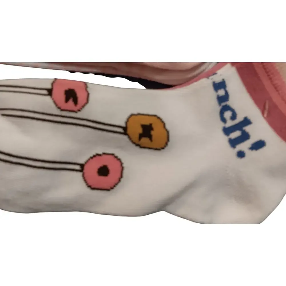 Tootsie Roll Pop Socks Womens NEW 4 Pair Ankle Different Designs Shoe Size 4-10